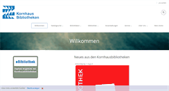 Desktop Screenshot of kornhausbibliotheken.ch