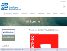 Tablet Screenshot of kornhausbibliotheken.ch